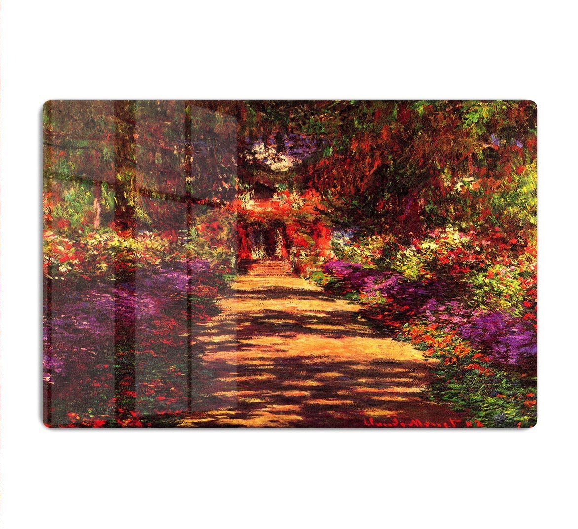 Path in Monets garden in Giverny by Monet HD Metal Print