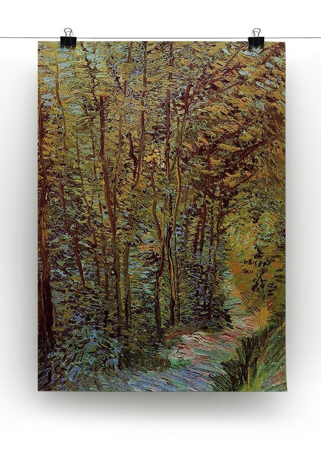 Path in the Woods by Van Gogh Canvas Print & Poster - Canvas Art Rocks - 2