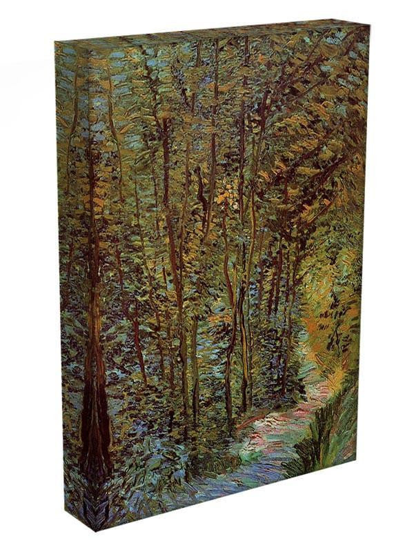 Path in the Woods by Van Gogh Canvas Print & Poster - Canvas Art Rocks - 3