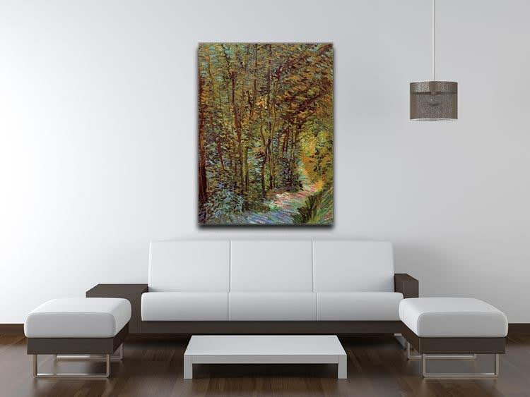 Path in the Woods by Van Gogh Canvas Print & Poster - Canvas Art Rocks - 4