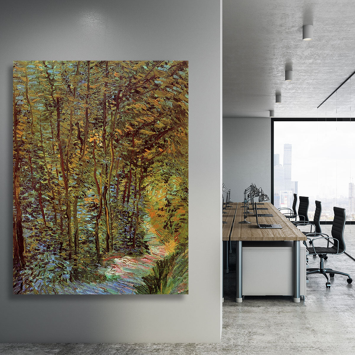 Path in the Woods by Van Gogh Canvas Print or Poster - Canvas Art Rocks - 3