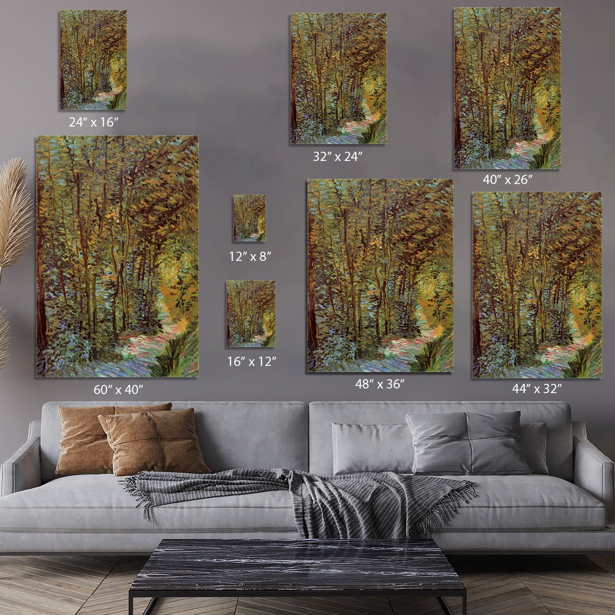 Path in the Woods by Van Gogh Canvas Print or Poster