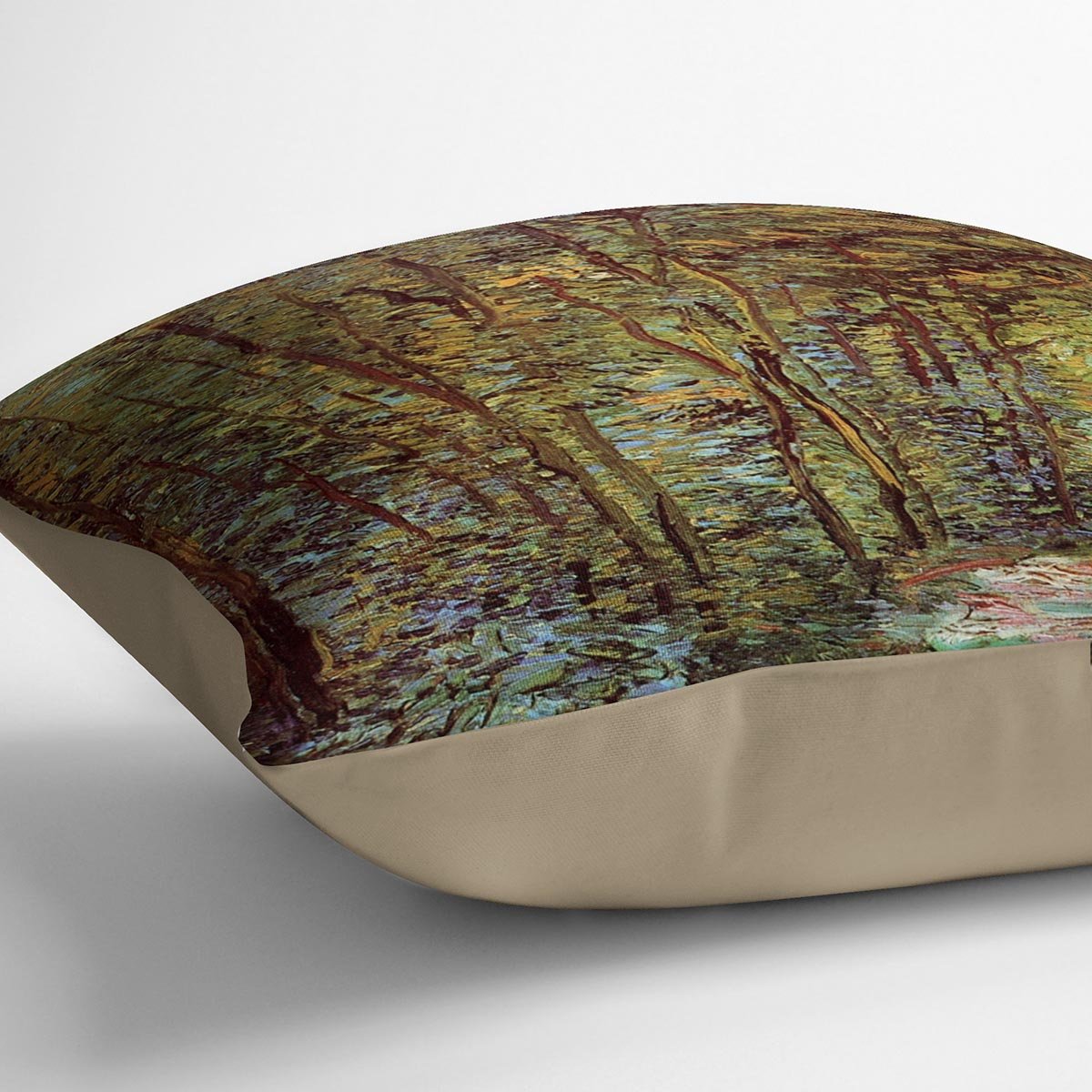 Path in the Woods by Van Gogh Throw Pillow