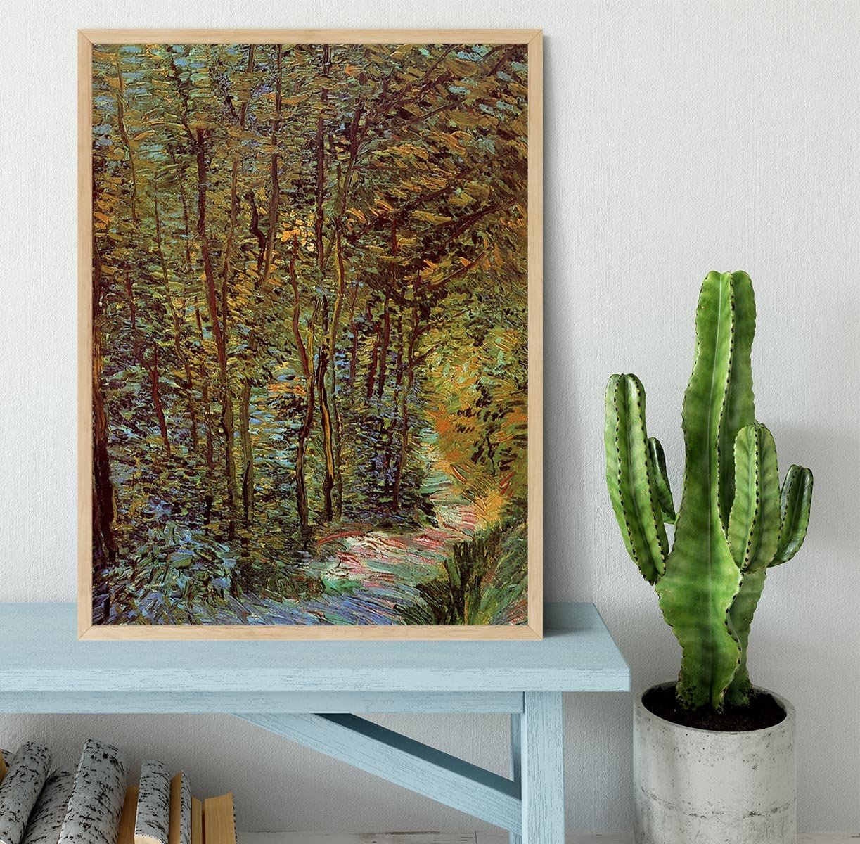 Path in the Woods by Van Gogh Framed Print - Canvas Art Rocks - 4