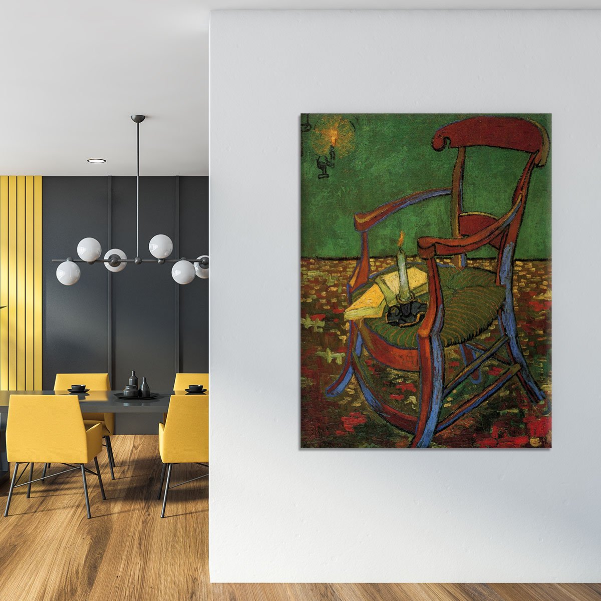 Paul Gauguin's Armchair by Van Gogh Canvas Print or Poster