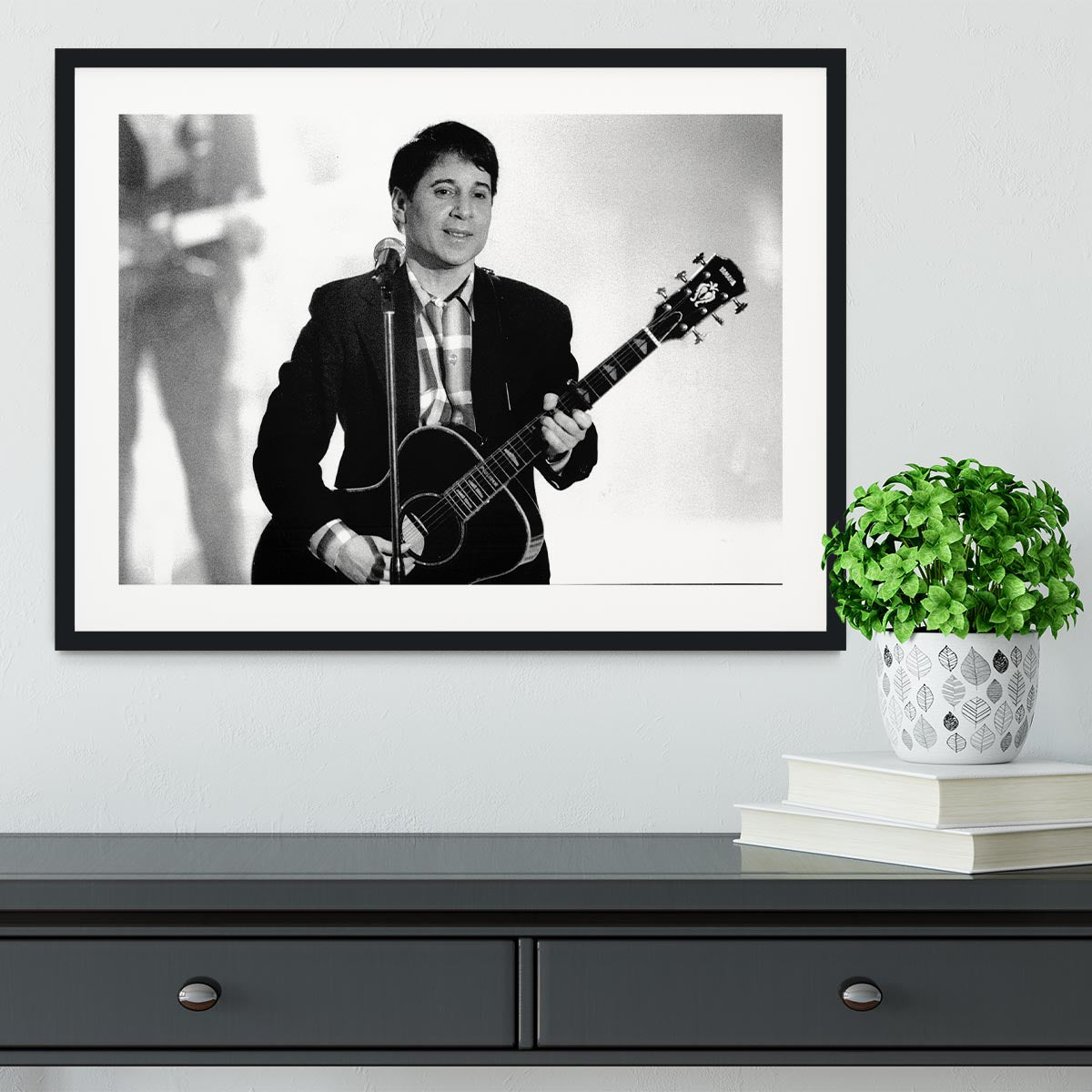 Paul Simon Framed Print - Canvas Art Rocks - 1