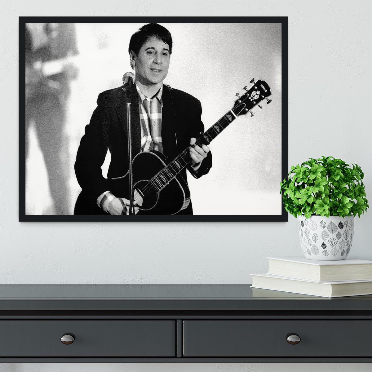 Paul Simon Framed Print - Canvas Art Rocks - 2