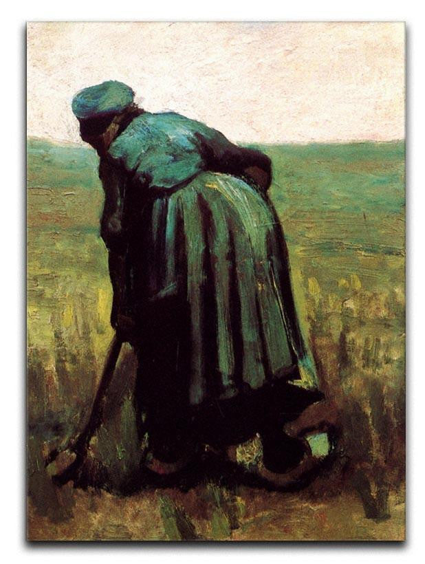 Peasant Woman Digging by Van Gogh Canvas Print & Poster  - Canvas Art Rocks - 1