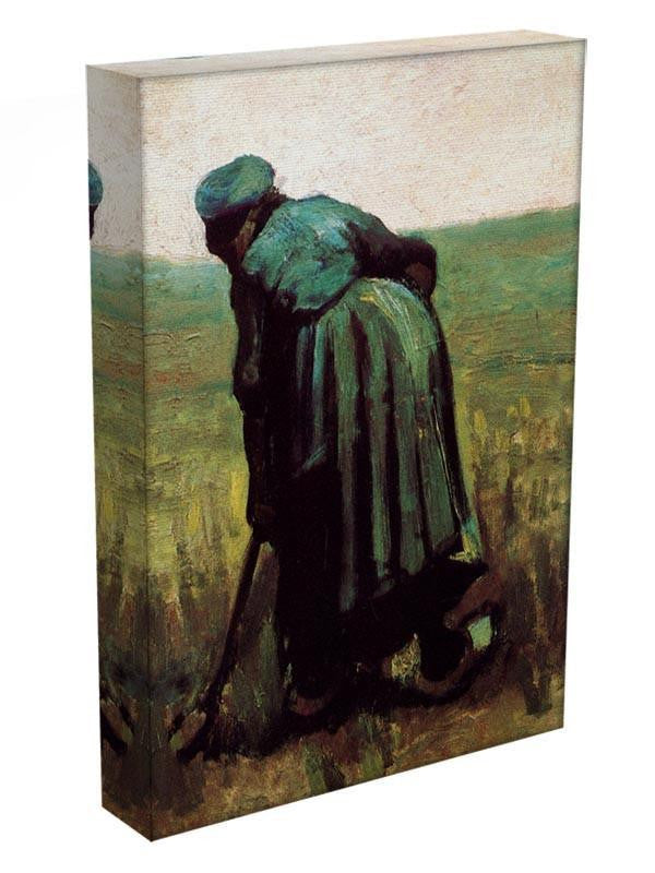 Peasant Woman Digging by Van Gogh Canvas Print & Poster - Canvas Art Rocks - 3