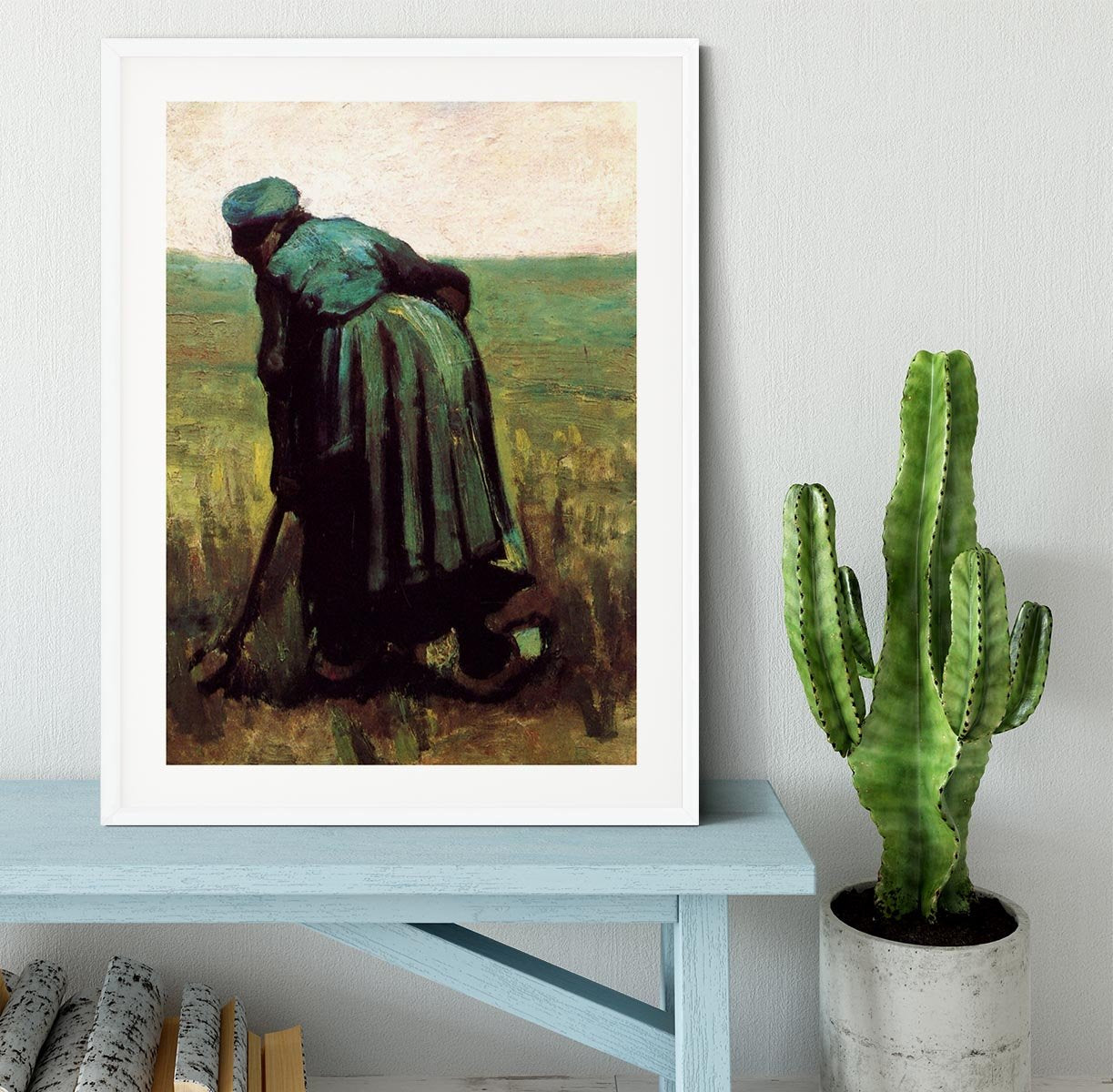 Peasant Woman Digging by Van Gogh Framed Print - Canvas Art Rocks - 5