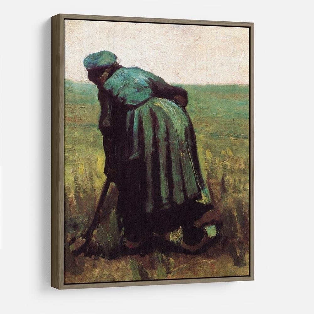 Peasant Woman Digging by Van Gogh HD Metal Print