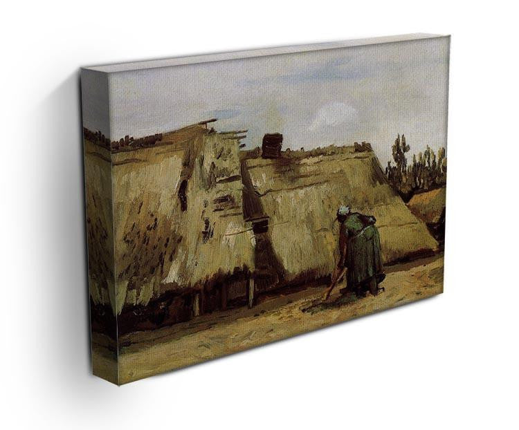 Peasant Woman Digging in Front of Her Cottage by Van Gogh Canvas Print & Poster - Canvas Art Rocks - 3
