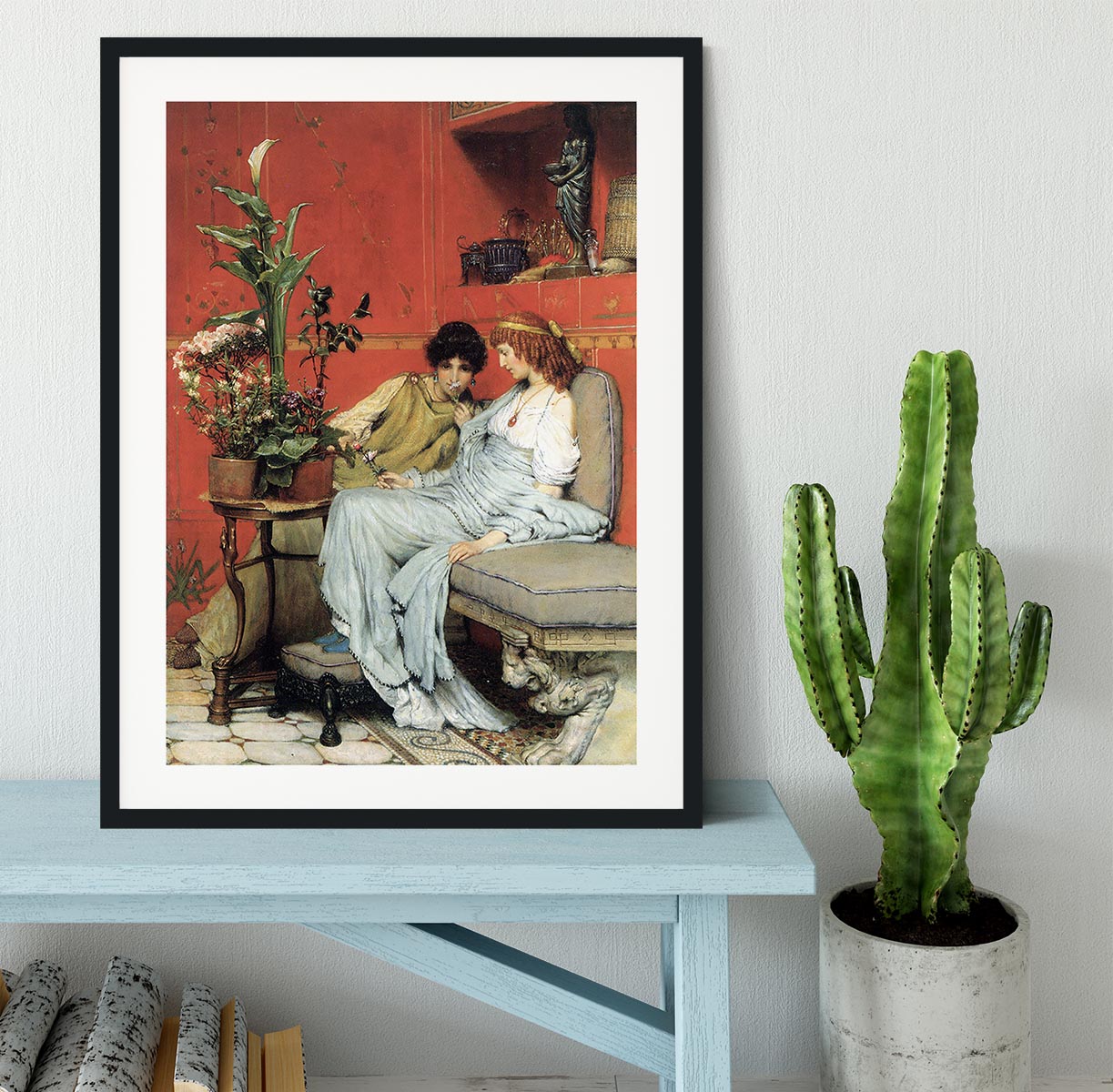 Penetralia by Alma Tadema Framed Print - Canvas Art Rocks - 1