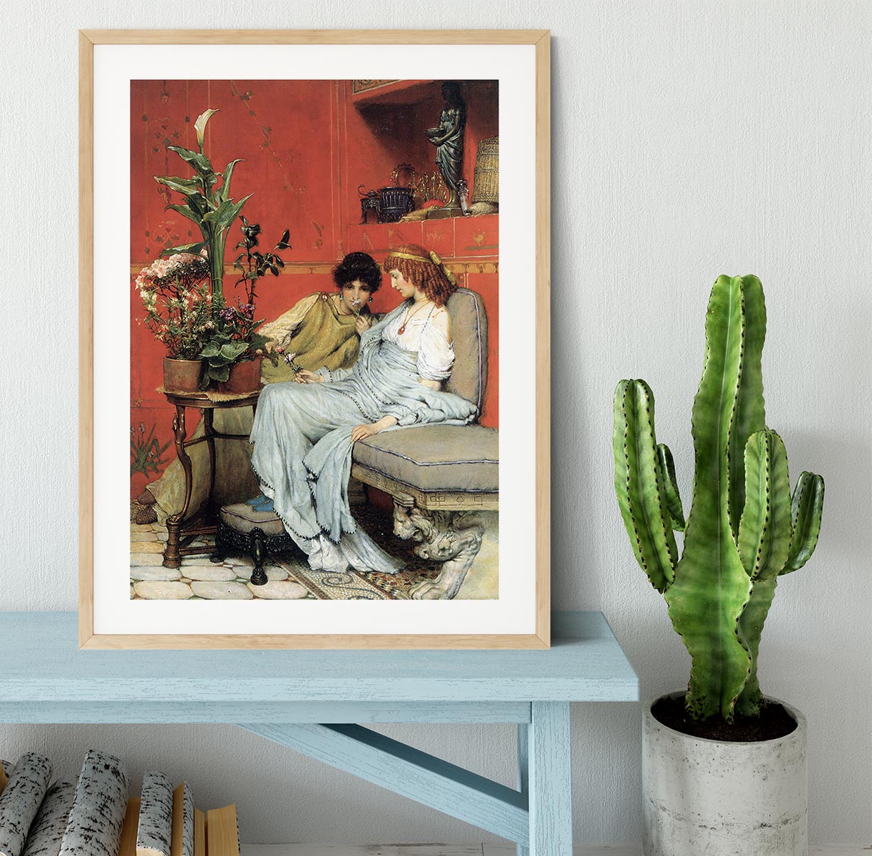 Penetralia by Alma Tadema Framed Print - Canvas Art Rocks - 3