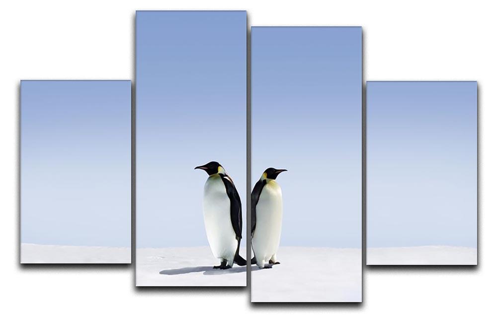Penguins dont know where to go 4 Split Panel Canvas - Canvas Art Rocks - 1