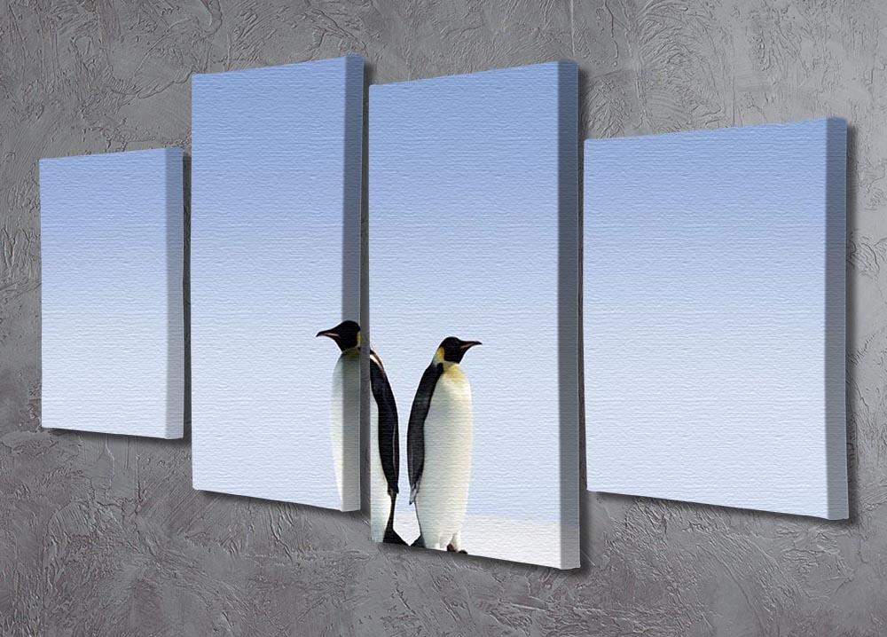 Penguins dont know where to go 4 Split Panel Canvas - Canvas Art Rocks - 2