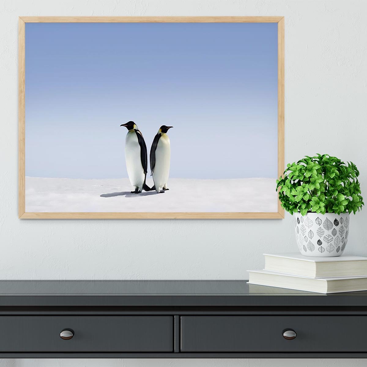 Penguins dont know where to go Framed Print - Canvas Art Rocks - 4