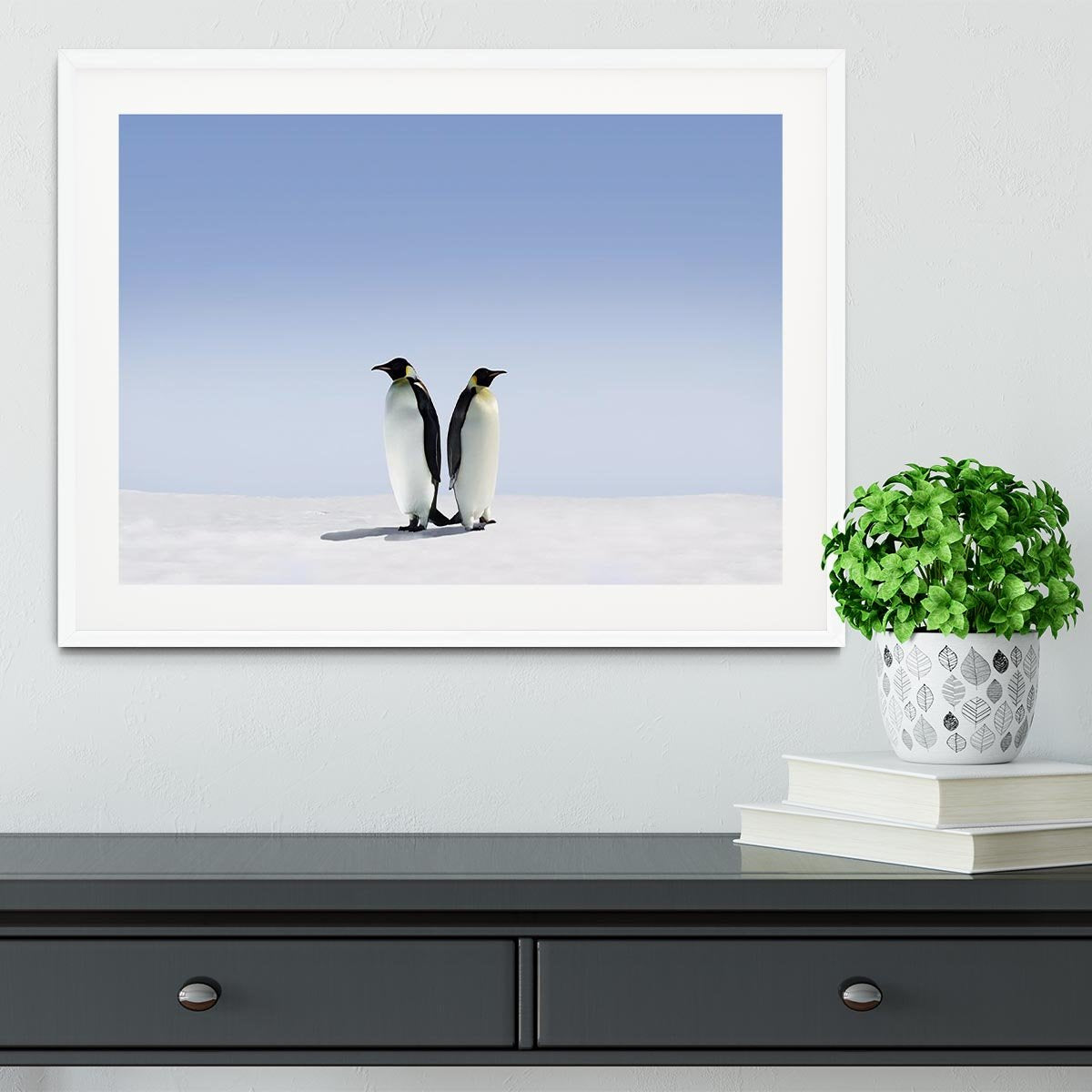 Penguins dont know where to go Framed Print - Canvas Art Rocks - 5