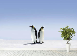 Penguins dont know where to go Wall Mural Wallpaper - Canvas Art Rocks - 4