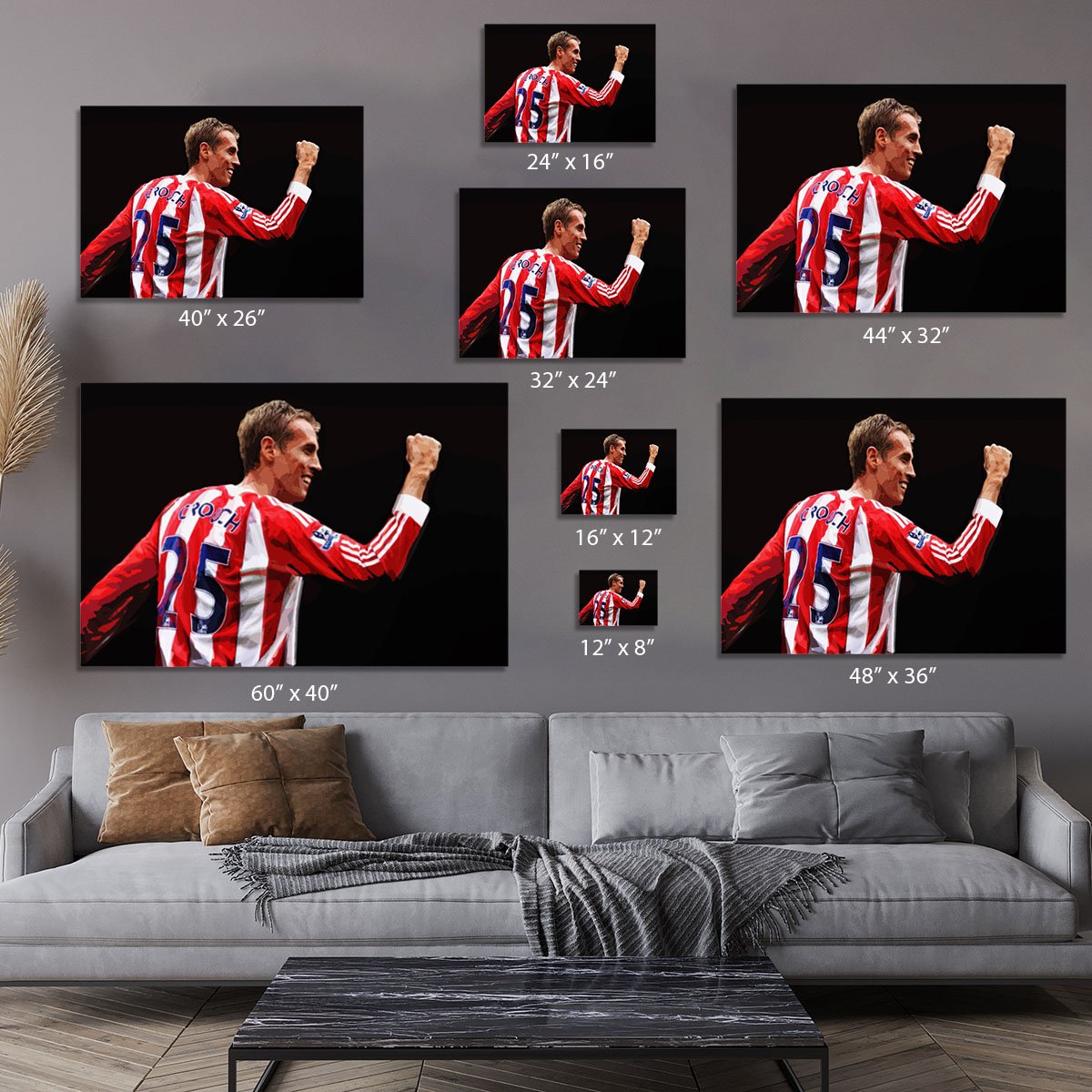 Peter Crouch Stoke City Canvas Print or Poster