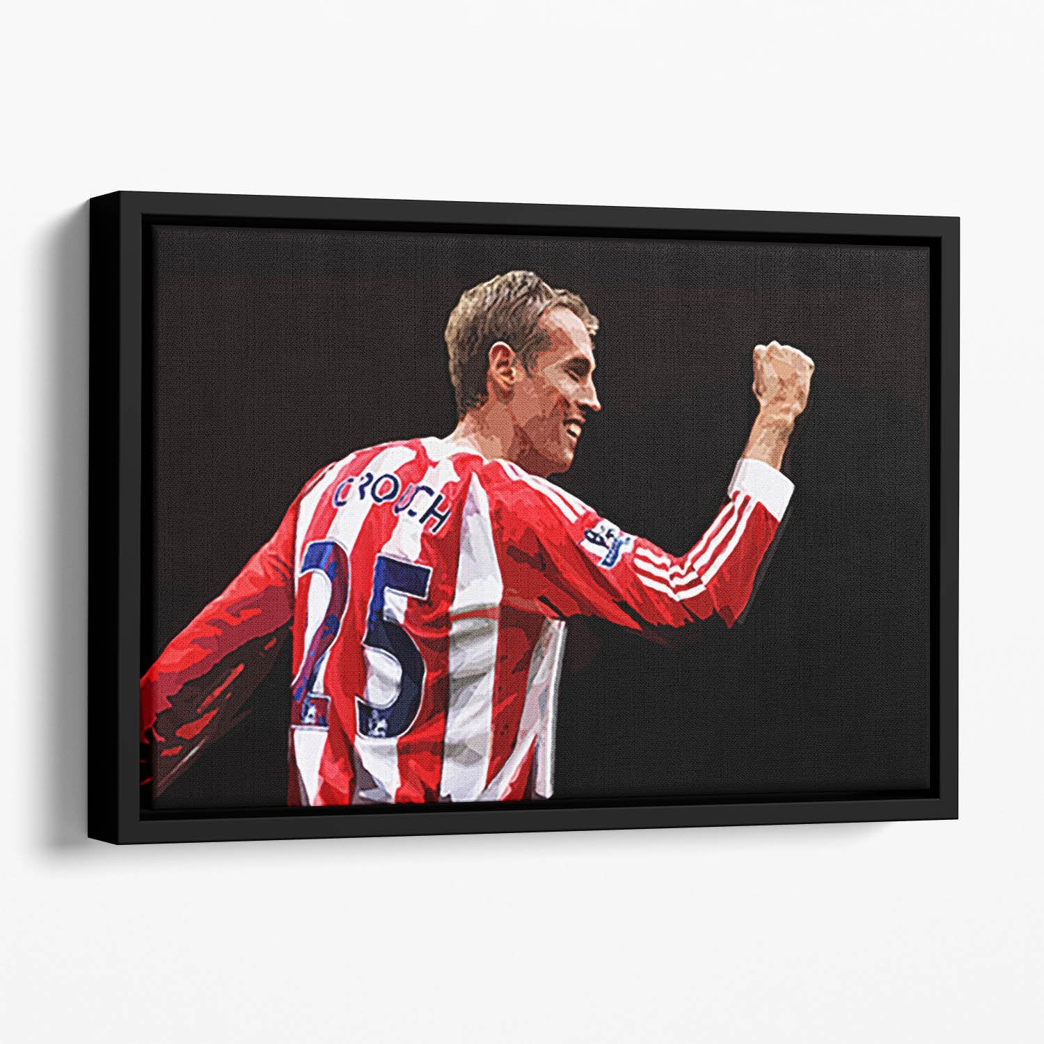 Peter Crouch Stoke City Floating Framed Canvas