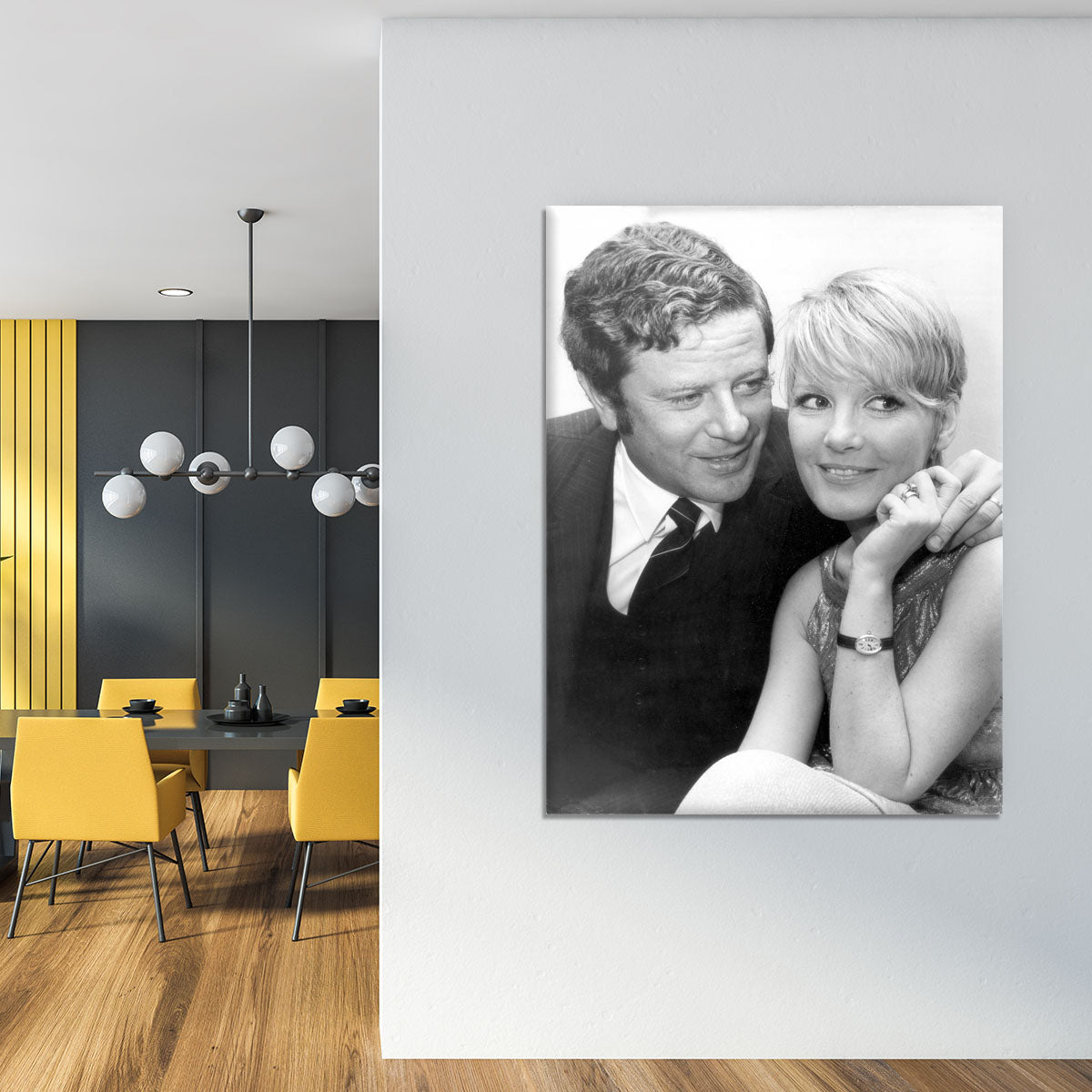 Petula Clark with husband Canvas Print or Poster - Canvas Art Rocks - 4