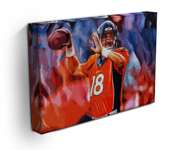 Peyton Manning Denver Broncos Canvas Print - Canvas Art Rocks - 2
