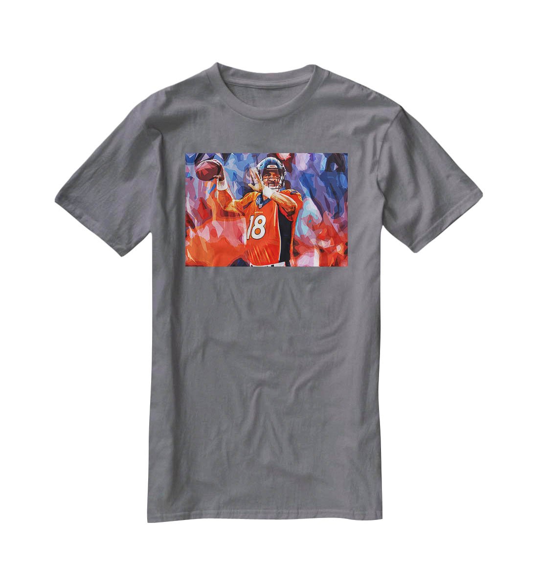 Peyton Manning Denver Broncos T-Shirt - Canvas Art Rocks - 3