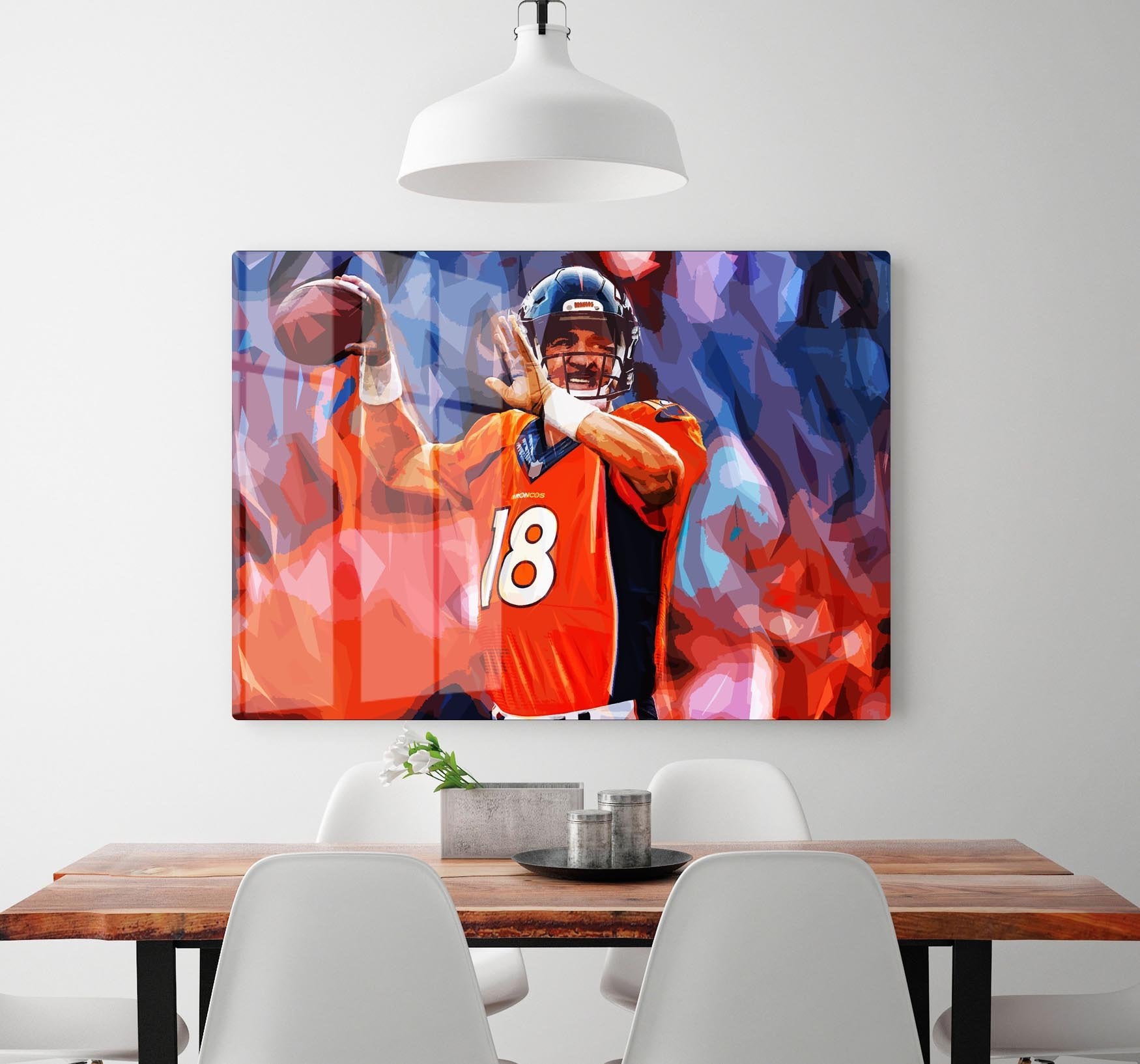 Peyton Manning Denver Broncos HD Metal Print