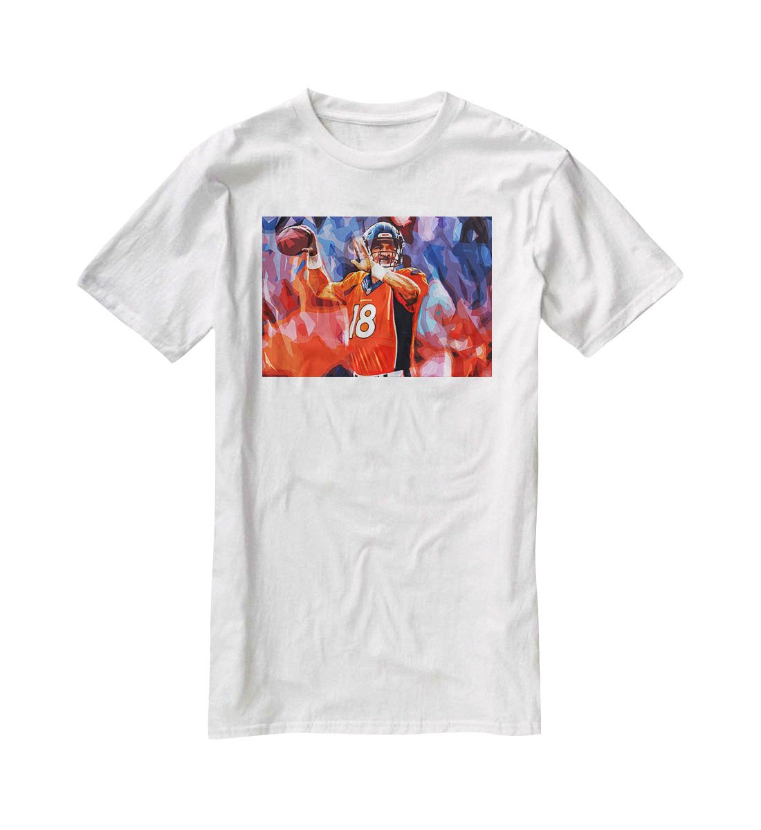 Peyton Manning Denver Broncos T-Shirt - Canvas Art Rocks - 5