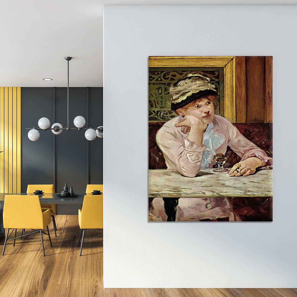 Pflaume by Manet Canvas Print or Poster