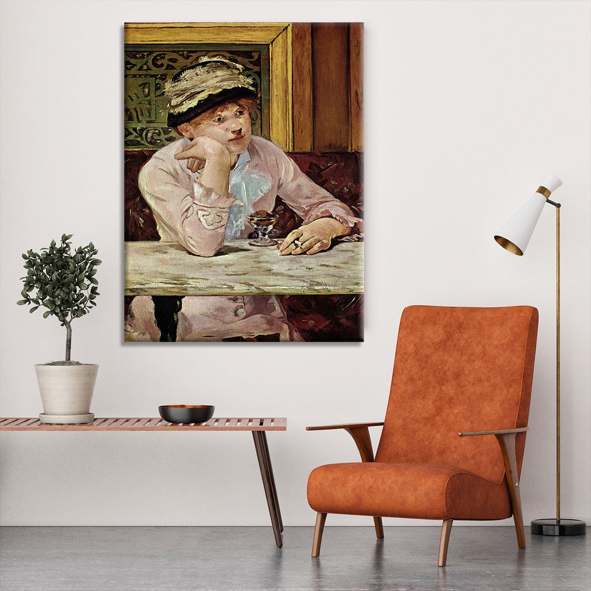Pflaume by Manet Canvas Print or Poster