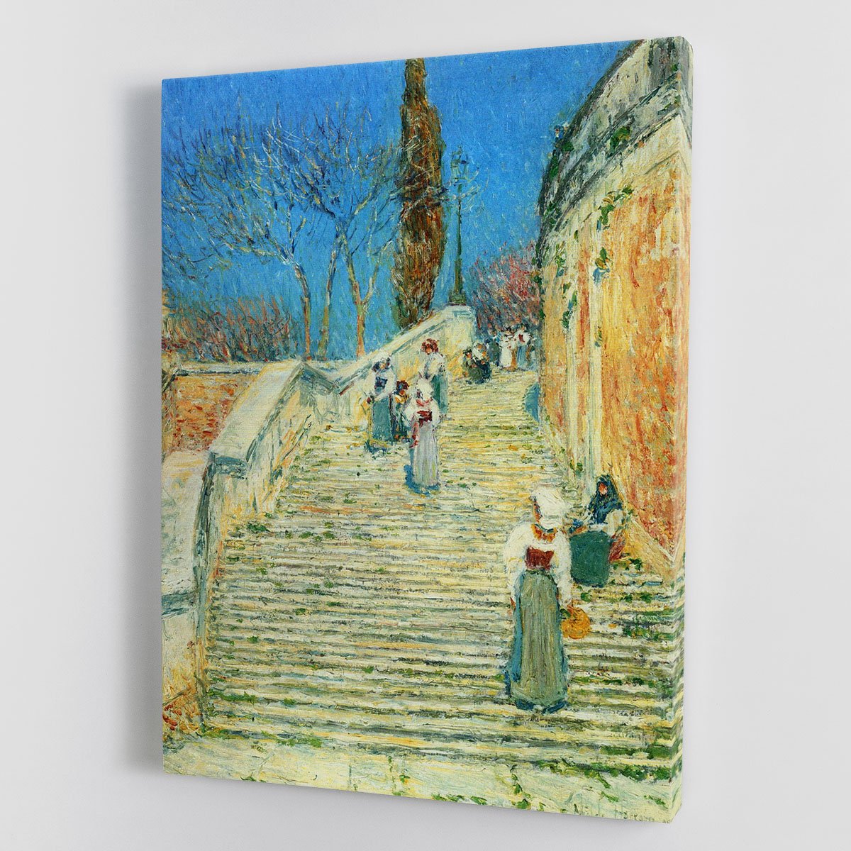 Piazza di Spagna Rome by Hassam Canvas Print or Poster