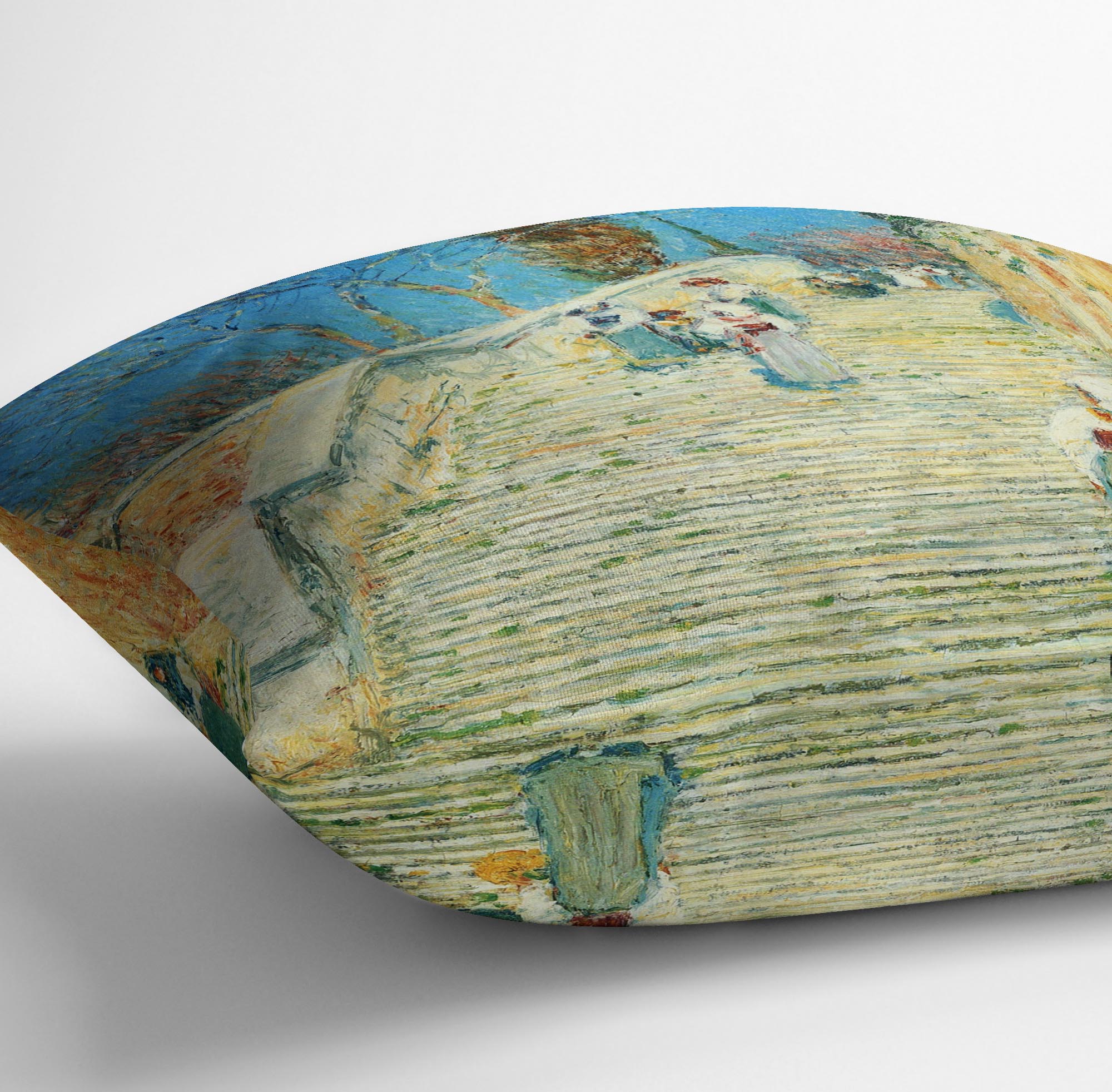 Piazza di Spagna Rome by Hassam Cushion - Canvas Art Rocks - 3