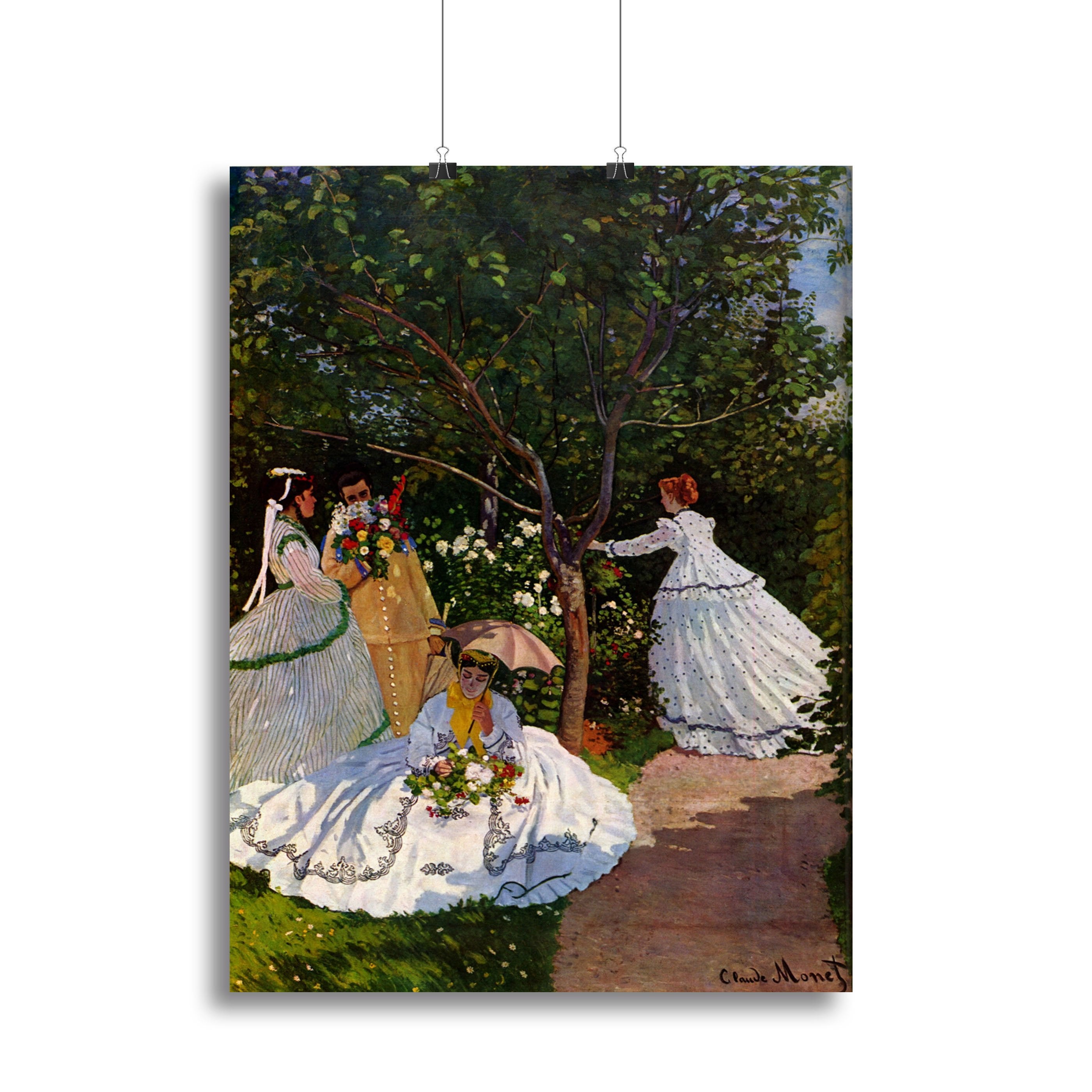 Picnic by Monet Canvas Print or Poster
