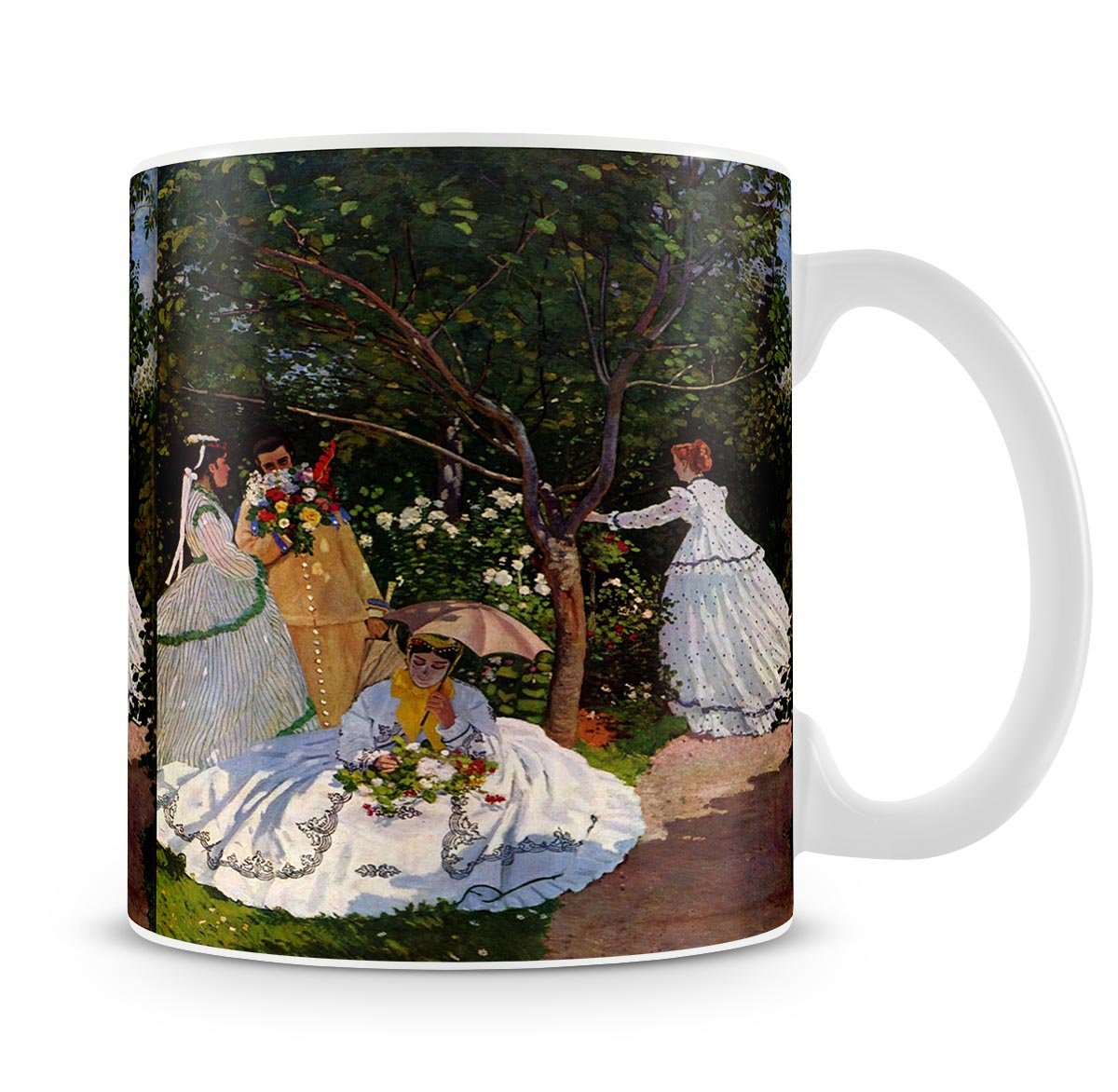 Picnic by Monet Mug - Canvas Art Rocks - 4