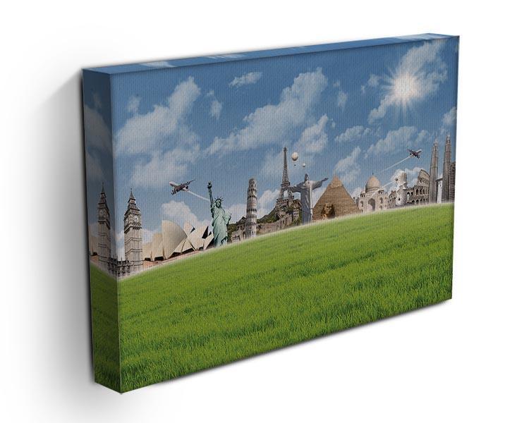 Picture of different landmarks Canvas Print or Poster - Canvas Art Rocks - 3