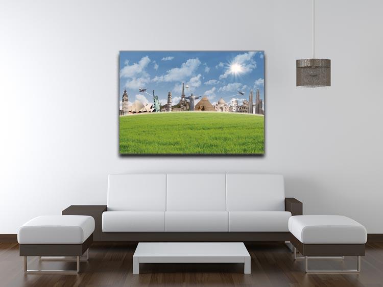Picture of different landmarks Canvas Print or Poster - Canvas Art Rocks - 4