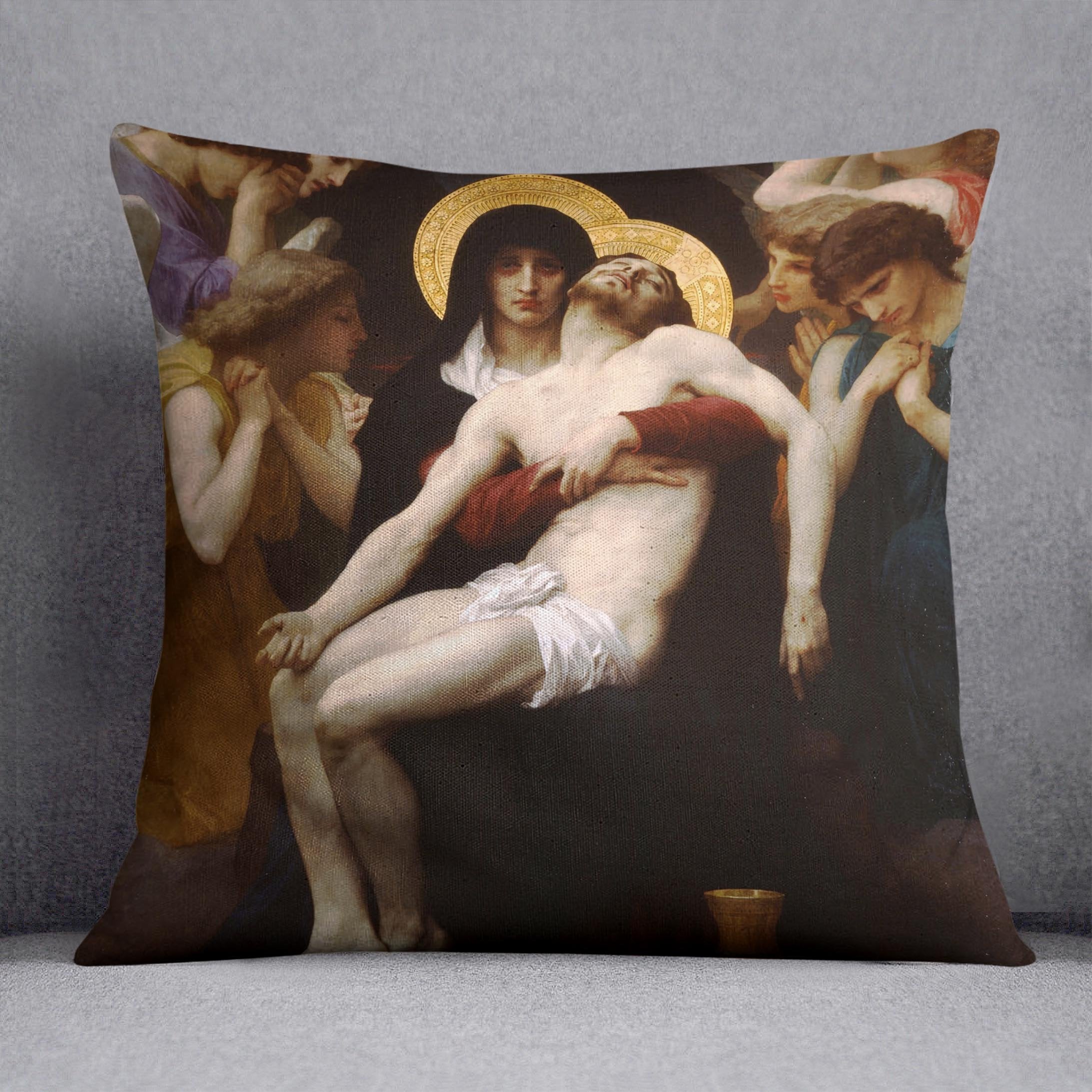Pieta By Bouguereau Throw Pillow