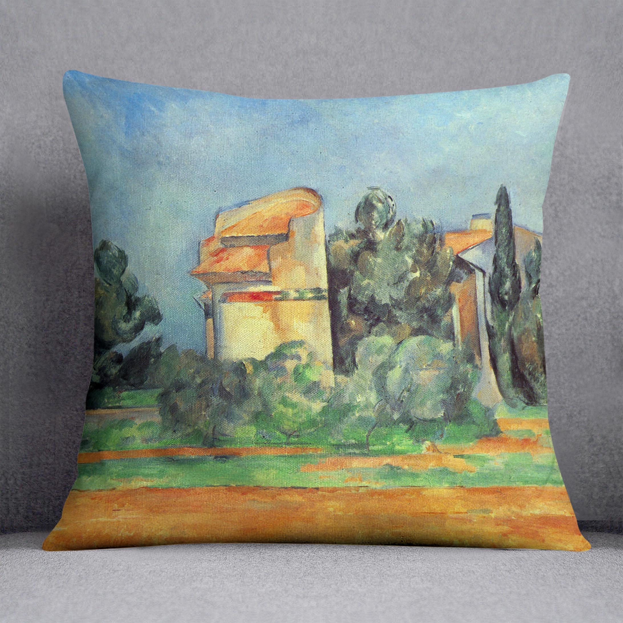 Pigeonry in Bellvue by Cezanne Cushion - Canvas Art Rocks - 1