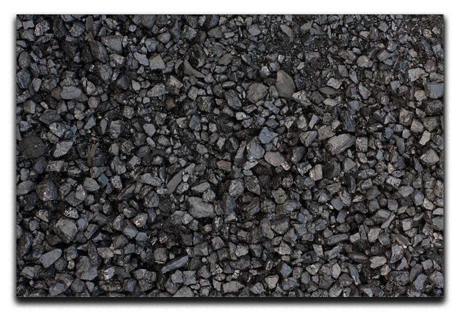 Pile of coal texture Canvas Print or Poster  - Canvas Art Rocks - 1