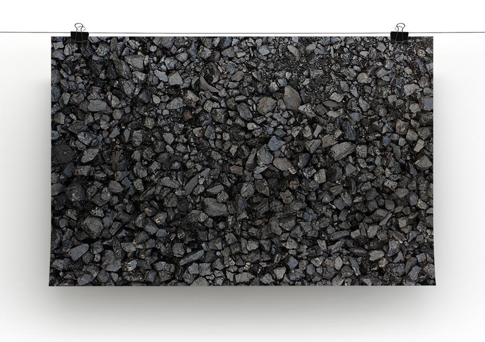 Pile of coal texture Canvas Print or Poster - Canvas Art Rocks - 2