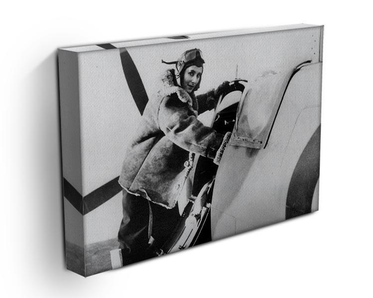 Pilot collecting a Spitfire plane Canvas Print or Poster - Canvas Art Rocks - 3