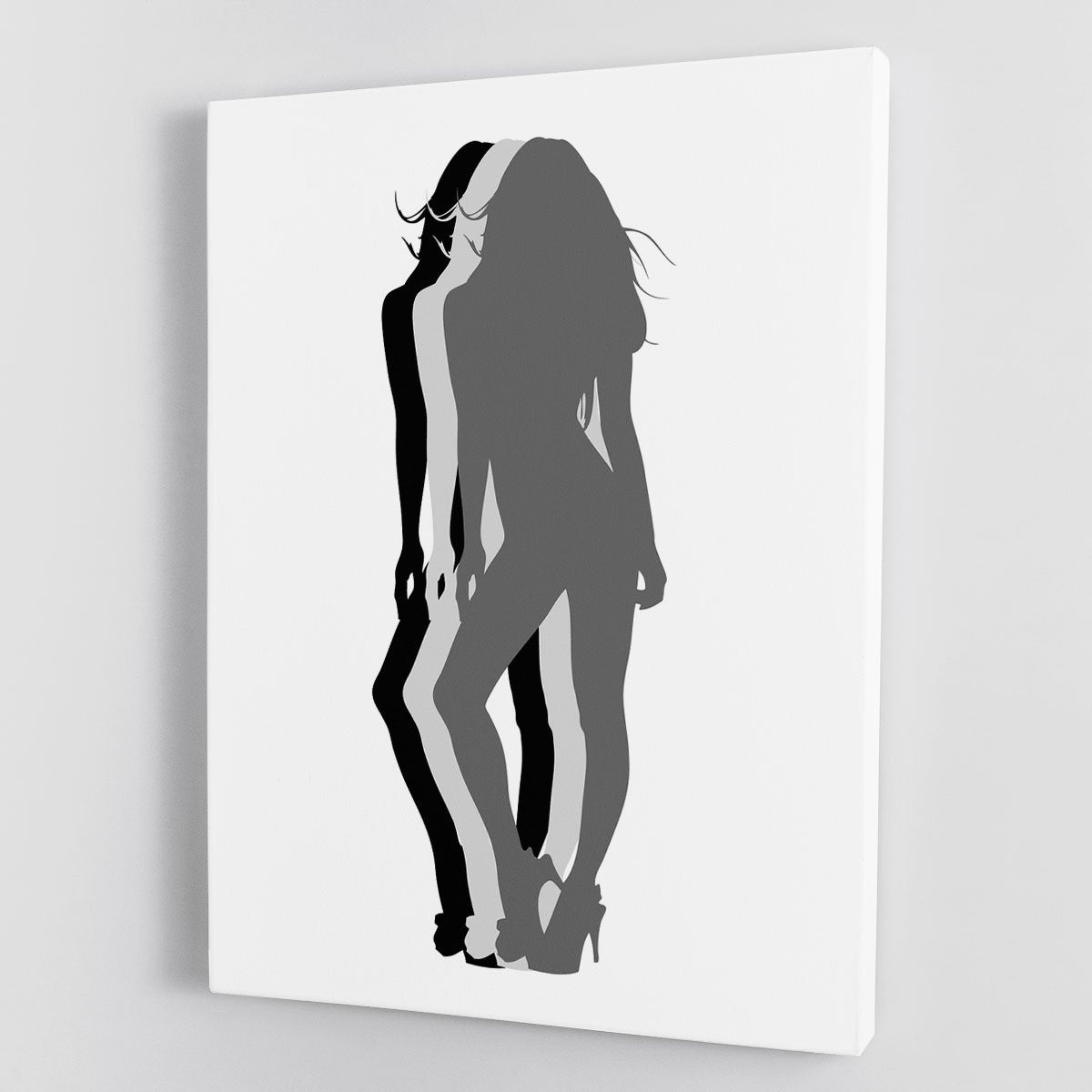 Pin-Up Silhouette Canvas Print or Poster
