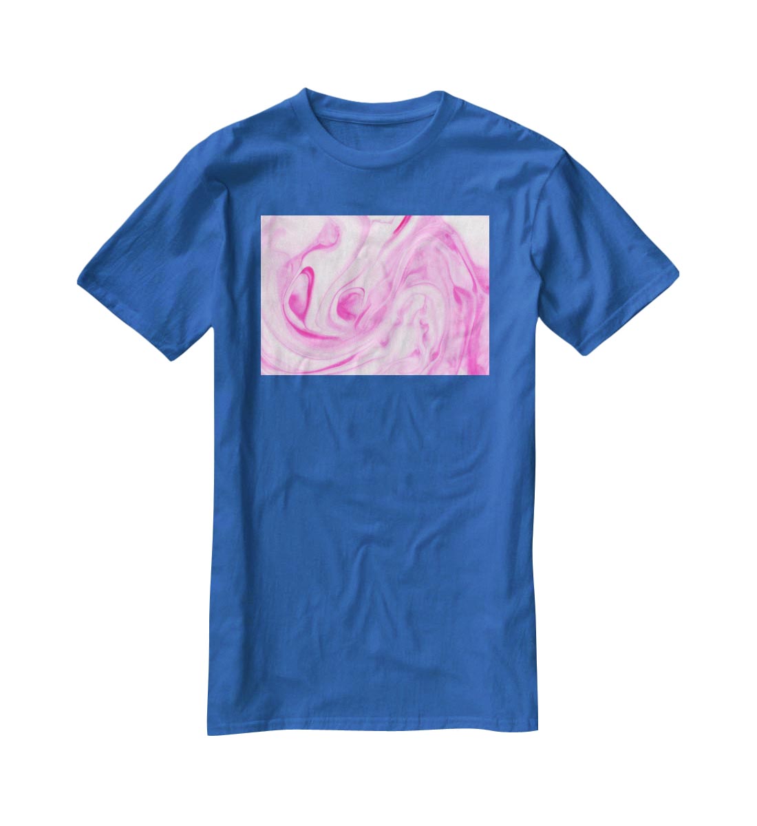 Pink Abstract Swirl T-Shirt - Canvas Art Rocks - 2