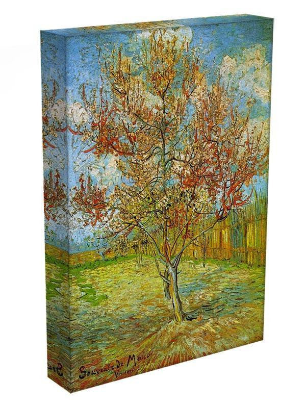 Pink Peach Tree in Blossom Reminiscence of Mauve by Van Gogh Canvas Print & Poster - Canvas Art Rocks - 3