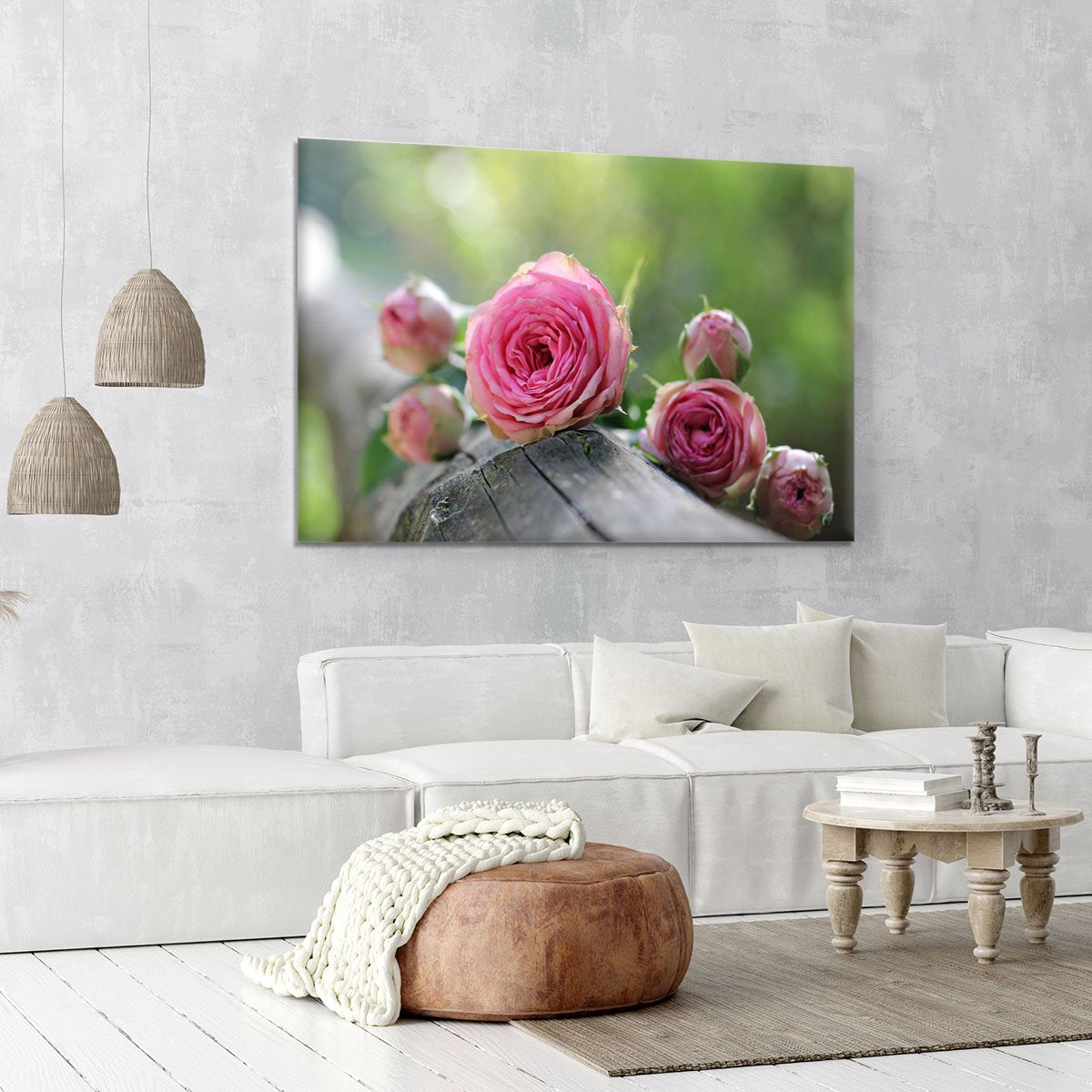 Pink Rose Canvas Print or Poster