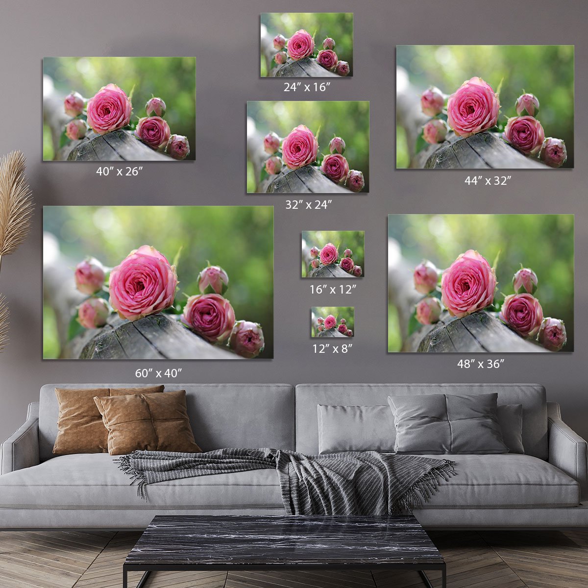 Pink Rose Canvas Print or Poster