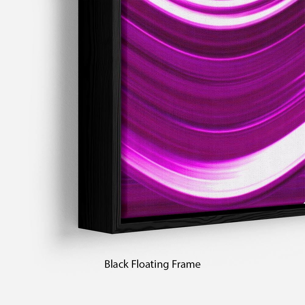 Pink Wave Floating Frame Canvas - Canvas Art Rocks - 2