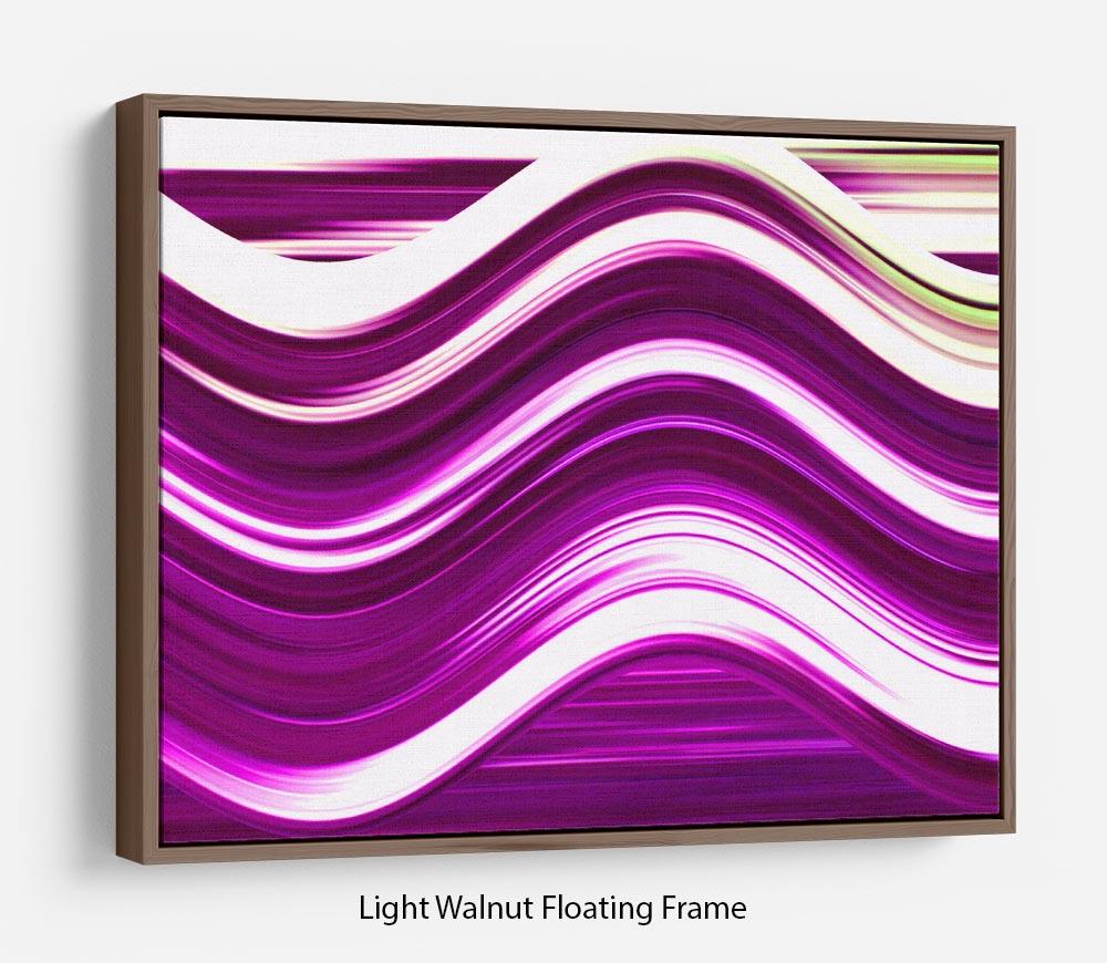 Pink Wave Floating Frame Canvas - Canvas Art Rocks 7